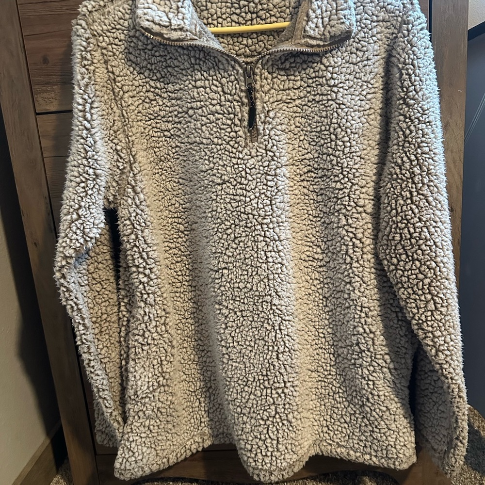 Cozy Cream Sherpa Pullover Sweater